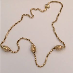 PURE 18K YG 16” ITALIAN ROMAN NUMERALS NECKLACE